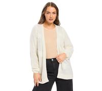 Yours Curve White Flower Detail Soft Touch Cardigan - Women's - Plus Size Curve