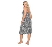 Yours Curve & White Heart Print Chemise Nightdress - Women's - Plus Size Curve