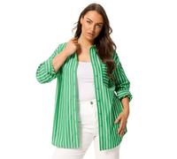 Yours Curve & White Striped Shirt - Women's - Plus Size Curve