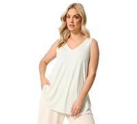Yours Curve White Swing Vest Top - Women's - Plus Size Curve