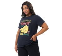 Yours Curve White 'The Pantry Co.' Relaxed Graphic T-Shirt - Women's - Plus Size Curve