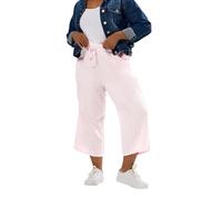 Yours Curve Wide Leg Linen Culottes - Women's - Plus Size Curve