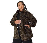 Yours Curve Zebra Print Shacket - Women's - Plus Size Curve