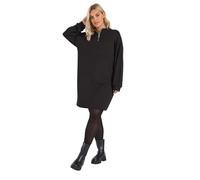 Yours Curve Zip Neck Jumper Dress - Women's - Plus Size Curve Black