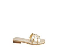 Yours - Cut Out Mule Sandals in Wide E & Extra Wide Eee Fit - Women's Gold