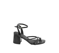 Yours - Diamante Asymmetric Block Heels In Wide E Fit - Women's