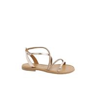 Yours - Diamante Asymmetric Strap Sandals In Wide E Fit - Women's