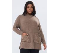 Yours Women's Diamante Embellished Pocket Top in Brown | Size: 20 Yours Brown 20