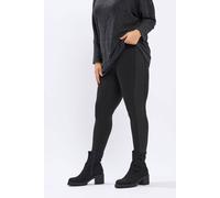 Yours Diamante Side Stripe Leggings In Black Black 20