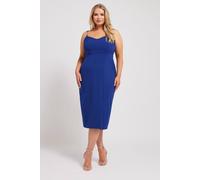 Yours London Curve Cobalt Diamante Strap Midi Dress - Women's - Plus Size Curve