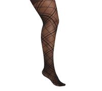 Yours - Diamond Check Print Tights - Women's