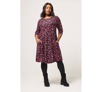 Yours Ditsy Floral Drape Pocket Dress Multi 14