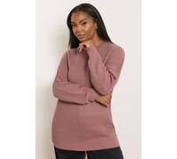 Yours Drop Shoulder Jumper In Pink Pink 26-28
