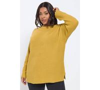 Yours Women's Drop Shoulder Jumper in Yellow | Size: 26-28 Yours Yellow 26-28