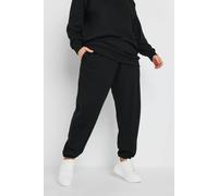 Yours Women's Elasticated Cuffed Joggers in Black | Size: 18 Yours Black 18