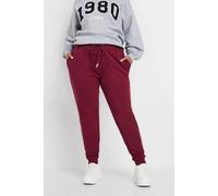 Elasticated Cuffed Joggers Yours Red 22-24