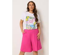 Yours Curve Pocket Shorts - Women's - Plus Size Curve Pink