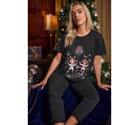 Yours Embellished Novelty T-Shirt In Black Black 16