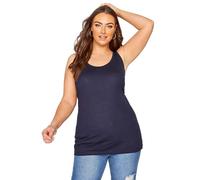 Yours Essential Curve Soft Stretch Jersey Cami Vest Tank Top - Women's - Plus Size Black