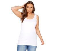 Yours Essential Curve Soft Stretch Jersey Cami Vest Tank Top - Women's - Plus Size White 20