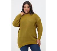 Yours Essential Knitted Jumper In Mustard Mustard 30-32