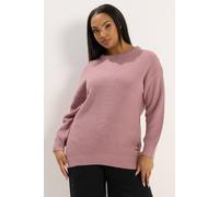 Yours Curve Light Pink Essential Jumper - Women's - Plus Size Curve
