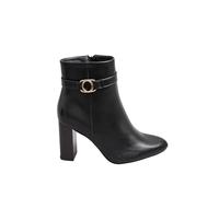 Yours Women's Buckle Detail Ankle Boots in Black | Size: 7EEE Yours Black 7EEE