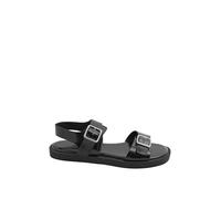 Yours - Faux Leather Buckle Strap Sandals In Wide E Fit - Women's