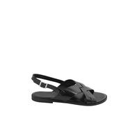 Yours - Faux Leather Cross Over Strap Sandals In Wide E Fit - Women's