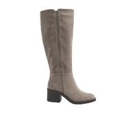 Yours - Taupe Faux Suede Knee High Boots In Extra Wide Eee Fit - Women's