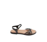 Yours - Faux Leather Knot Detail Sandals In Wide E Fit - Women's