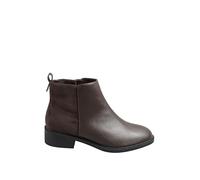 Yours Women's Metal Trim Ankle Boots in Brown | Size: 6EEE Yours Brown 6EEE