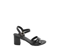 Yours - Faux Leather Mid Block Heel Sandals In Wide E Fit - Women's