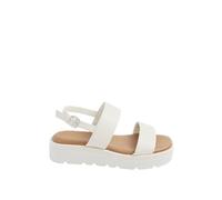 Yours - Faux Leather Padded Wedge Sandals in Extra Wide Eee Fit - Women's