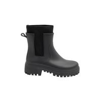 Yours Women's Faux Leather Wellington Boots In Wide E Fit in Black | Size: 8E