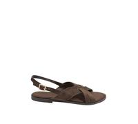 Yours - Faux Suede Cross Over Strap Sandals in Wide E & Extra Wide Eee Fit - Women's