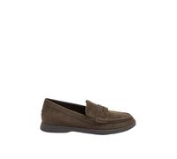 Yours - Faux Suede Flatform Loafers in Wide E Fit - Women's Brown