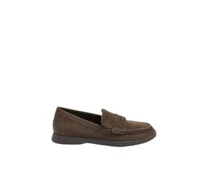 Yours - Faux Suede Flatform Loafers in Wide E Fit - Women's Brown