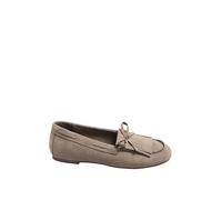 Yours - Faux Suede Fringe Loafers in Extra Wide Eee Fit - Women's Brown