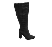 Yours - Faux Suede Heeled Knee High Boot In Wide E & Extra Wide Eee Fit - Women's