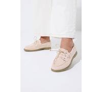 Yours Faux Suede Loafers In Extra Wide Eee Fit In Light Pink Light Pink 4EEE