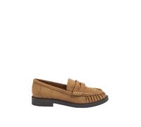 Yours - Faux Suede Loafers in Wide Eee Fit - Women's Tan