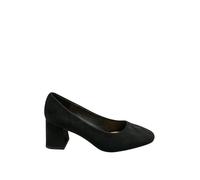 Yours - Faux Suede Mid Block Heel Court Shoes in Extra Wide Eee Fit - Women's Black