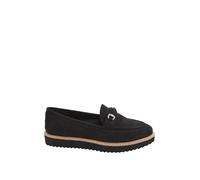 Yours - Faux Suede Snaffle Loafers in Wide E Fit - Women's Black
