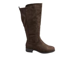 Yours - Faux Suede Stretch Knee High Boots In Wide E Fit & Extra Wide Eee Fit - Women's