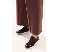 Yours - Brown Faux Suede Runner Trainers in Extra Wide Eee Fit - Women's
