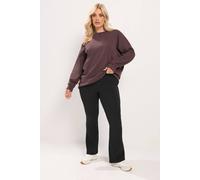 Yours Flare Leggings In Black Black
