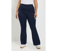 Yours Flared Jeggings In Indigo Indigo