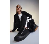 Yours - Canvas Trainers in Wide E Fit & Extra Wide Eee Fit - Women's Black