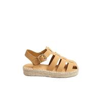 Extra Wide EEE Fit Flatform Gladiator Espadrilles Yours Brown 6EEE